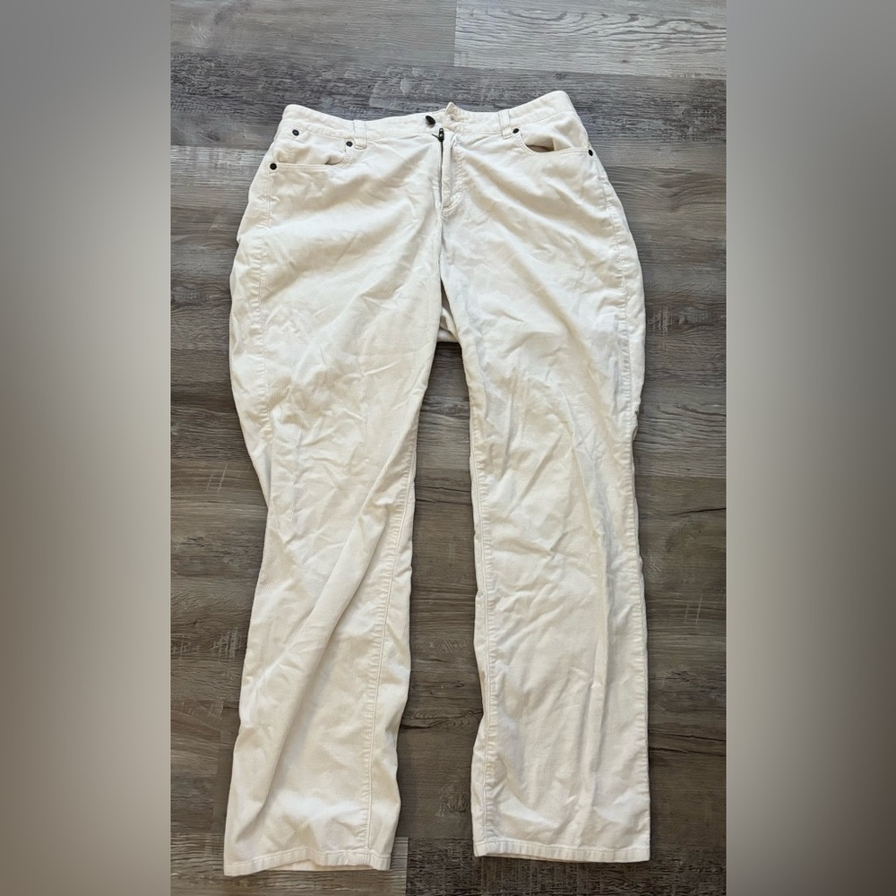 Talbots woman Off-White Corduroy Pants